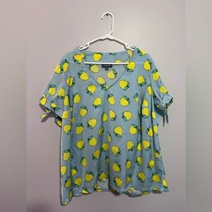 ModCloth Lemon Blouse Size 2X